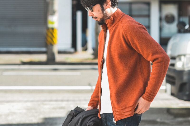 WOOL ZIP DRIVERS KNIT - THE PRIVATE NOTE